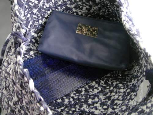 Bottega Veneta Woven Tote Bag 9789 blue